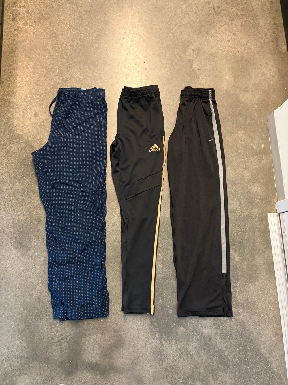 Adidas, Chanpion, PJs Black & Gold Women’s Athletic Track Pants Bundle